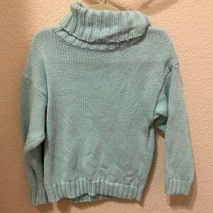 3/30$ Light Aqua Turtleneck Knit Sweater